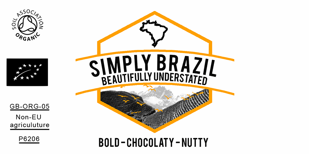 ORGANIC SIMPLY BRAZIL ESPRESSO COFFEE BLEND