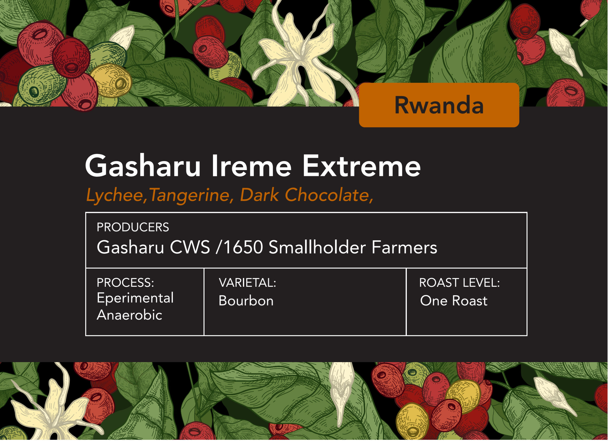 Rwanda Gasharu Ireme Extreme One Roast