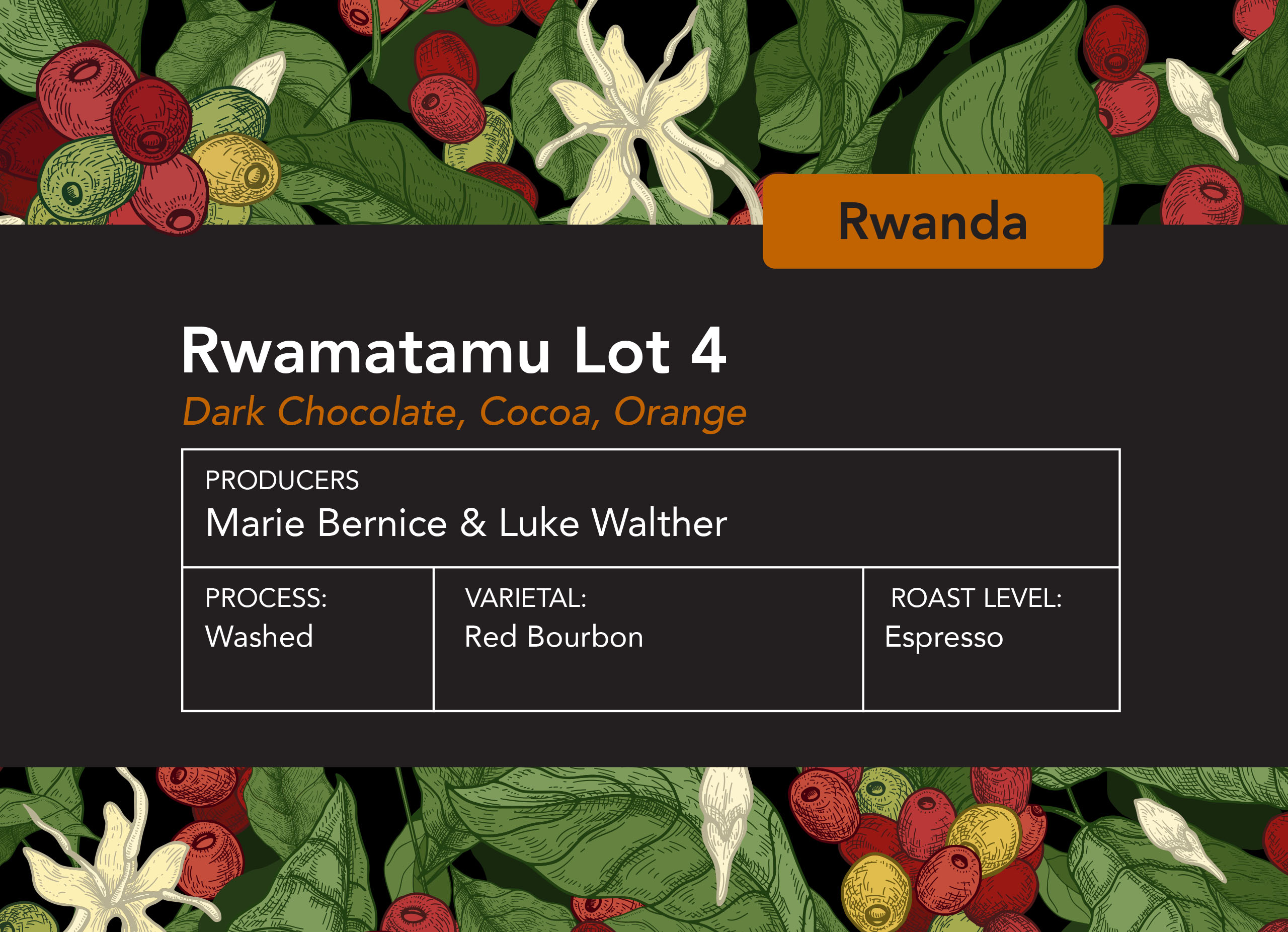 Rwanda Rwamatamu Espresso