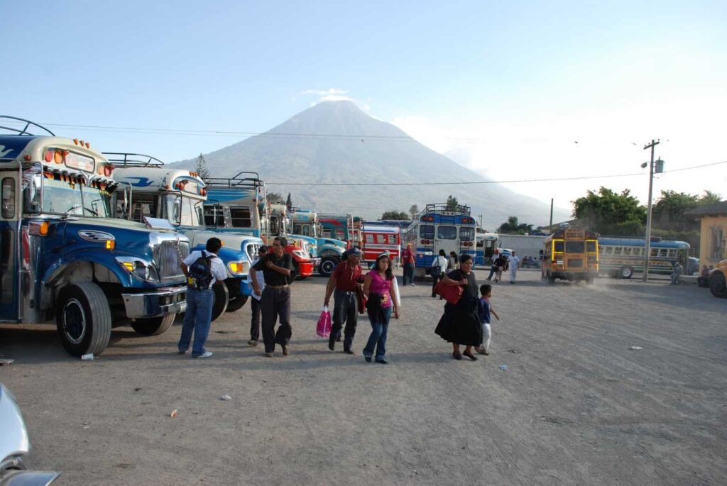Guatemalan Bus station