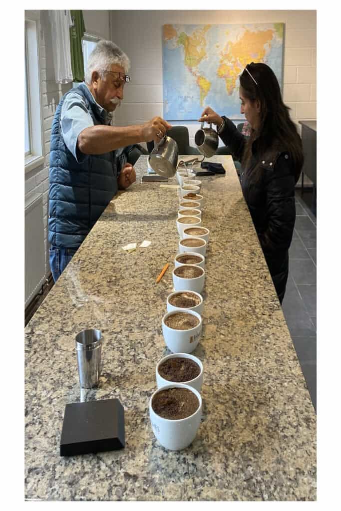 Tasting Coffee with Tea experts